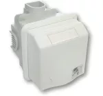 Gniazdo zabudowane seria DESIGN IP44 gniazdo podtynkowe przelotowe w układzie domowym 16A 2P+Z 230V
