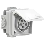 Gniazdo zabudowane seria DESIGN IP44 gniazdo podtynkowe przelotowe 16A 3P+Z+N 400V
