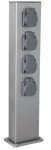 Słupek srebrny aluminiowy MOSER 4GS VARIO 3/3