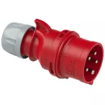 Wtyczka przenośna SHARK 16A 3P+Z+N 400V 50/60Hz 6H IP44 styki niklowane