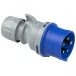 Wtyczka przenośna TURBO SHARK bezśrubowa 16A 3P+Z+N 230V 50/60Hz 9H IP44