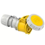 Gniazdo przenośne SHARK 16A 2P+Z 110V 50/60Hz 4H IP67, styki niklowane