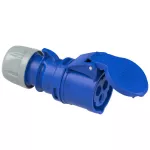 Gniazdo przenośne SHARK 16A 2P+Z 230V 50/60Hz 6H IP44, styki niklowane