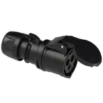 Gniazdo przenośne SHARK 16A 2P+Z 230V 50/60Hz 6H IP44, seria MIDNIGHT