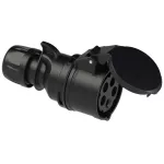 Gniazdo przenośne SHARK 16A 3P+Z+N 400V 50/60Hz 6H IP44, seria MIDNIGHT