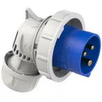 Wtyczka przenośna kątowa 16A 2P+Z 230V 50/60Hz 6h IP67