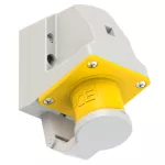 Wtyczka odbiornikowa z klapką 16A 2P+Z 110V 50/60Hz 4h IP44