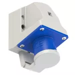 Wtyczka odbiornikowa z klapką 16A 2P+Z 230V 50/60Hz 6h IP44, styki niklowane