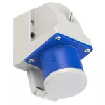 Wtyczka odbiornikowa z klapką 32A 2P+Z 230V 50/60Hz 6h IP44, styki niklowane