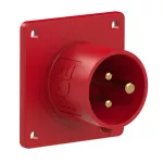Wtyczka tablicowa prosta 16A 2P+Z 400V 50/60Hz 9h IP44 (kołnierz: 70X70, rozstaw śrub: 56X56)