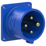 Wtyczka tablicowa prosta 16A 3P+Z 230V 50/60Hz 9h IP44 (kołnierz: 56X56, rozstaw śrub: 48X48)