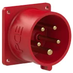 Wtyczka tablicowa prosta 16A 3P+Z+N 400V 50/60Hz 6h IP44 (kołnierz: 60X60, rozstaw śrub: 50X50)