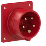 Wtyczka tablicowa prosta 16A 3P+Z+N 400V 50/60Hz 6h IP44 (kołnierz: 75X75, rozstaw śrub: 60X60)
