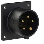 Wtyczka tablicowa prosta 16A 3P+Z+N 500V 50/60Hz 7h IP44 (kołnierz: 75X75, rozstaw śrub: 60X60)