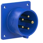 Wtyczka tablicowa prosta 16A 3P+Z+N 230V 50/60Hz 9h IP44 (kołnierz: 75X75, rozstaw śrub: 60X60)