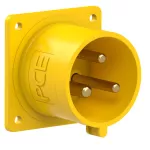 Wtyczka tablicowa prosta 32A 2P+Z 110V 50/60Hz 4h IP44 (kołnierz: 70X70, rozstaw śrub: 56X56)