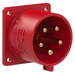 Wtyczka tablicowa prosta TURBO TWIST 32A 3P+Z+N 400V 50/60Hz 6h IP44 (kołnierz: 70X70, rozstaw śrub: 56X56)
