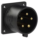 Wtyczka tablicowa prosta 32A 3P+Z+N 500V 50/60Hz 7h IP44 (kołnierz: 70X70, rozstaw śrub: 56X56)