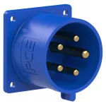 Wtyczka tablicowa prosta 32A 3P+Z+N 230V 50/60Hz 9h IP44 (kołnierz: 70X70, rozstaw śrub: 56X56)