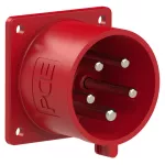 Wtyczka tablicowa prosta 32A 3P+Z+N 400V 50/60Hz 6h IP44 (kołnierz: 70X70, rozstaw śrub: 56X56), styki niklowane
