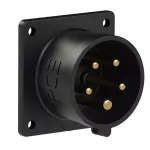 Wtyczka tablicowa prosta 16A 3P+Z+N 400V 50/60Hz 6h IP44 (kołnierz: 70X70, rozstaw śrub: 56X56), seria MIDNIGHT