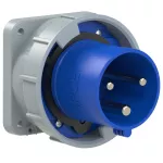 Wtyczka tablicowa prosta 63A 2P+Z 230V 50/60Hz 6h IP66/67 (kołnierz: 100X100, rozstaw śrub: 80X80)