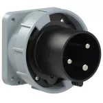 Wtyczka tablicowa prosta 63A 2P+Z 500V 50/60Hz 7h IP66/67 (kołnierz: 100X100, rozstaw śrub: 80X80)