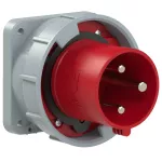 Wtyczka tablicowa prosta 63A 2P+Z 400V 50/60Hz 9h IP66/67 (kołnierz: 100X100, rozstaw śrub: 80X80)