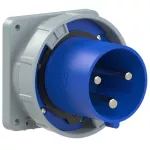 Wtyczka tablicowa prosta 125A 2P+Z 230V 50/60Hz 6h IP66/67 (kołnierz: 120X120, rozstaw śrub: 100X100)