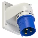 Wtyczka tablicowa kątowa TWIST 16A 2P+Z 230V 50/60Hz 6h IP44 (kołnierz 66X86, rozstaw śrub 53X61)