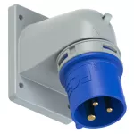 Wtyczka tablicowa kątowa TURBO TWIST 16A 2P+Z 230V 50/60Hz 6h IP44 (kołnierz 66X86, rozstaw śrub 53X61)