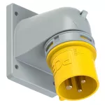 Wtyczka tablicowa kątowa TURBO TWIST 32A 2P+Z 110V 50/60Hz 4h IP44 (kołnierz 90X100, rozstaw śrub 77X85)