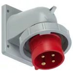 Wtyczka tablicowa kątowa TURBO TWIST 32A 3P+Z 400V 50/60Hz 6h IP67 (kołnierz 90X100, rozstaw śrub 77X85)