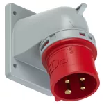 Wtyczka tablicowa kątowa TURBO TWIST 32A 3P+Z 400V 50/60Hz 6h IP44 (kołnierz 90X100, rozstaw śrub 77X85)