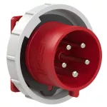 Wtyczka tablicowa prosta ze zwrotnicą faz 32A 3P+Z+N 400V 50/60Hz IP67 (kołnierz 75X75, rozstaw śrub 60X60)