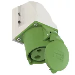 Gniazdo stałe obudowa mała 32A 2P+Z >50-500V 100-3000Hz 10h IP44