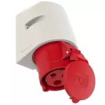Gniazdo stałe 32A 2P+Z 400V 50/60Hz 9h IP44