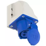 Gniazdo stałe obudowa mała 16A 2P+Z 230V 50/60Hz 6h IP44, styki niklowane