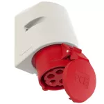 Gniazdo stałe 16A 3P+Z+N 400V 50/60Hz 6h IP44, styki niklowane