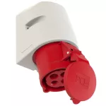 Gniazdo stałe 32A 3P+Z 110V 50/60Hz 4h IP44, styki niklowane
