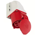 Gniazdo stałe obudowa mała 32A 3P+Z+N 400V 50/60Hz 6h IP44, styki niklowane