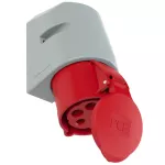 Gniazdo stałe TURBO TWIST 32A 3P+Z+N 400V 50/60Hz 6h IP44, styki niklowane