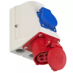 Gniazdo KOMBI CEE + 230V z bolcem IP44 16A 400V 3P+Z nie okablowane