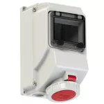 Gniazdo stałe z okienkiem inspekcyjnym 16A 3P+Z+N 400V 50/60Hz 6h IP67