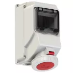 Gniazdo stałe z okienkiem inspekcyjnym 32A 3P+Z+N 400V 50/60Hz 6h IP67
