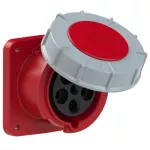 Gniazdo tablicowe proste POWER TWIST 63A 3P+Z+N 400V 50/60Hz 6h IP66/67, kołnierz 100X107, rozstaw śrub 77X85