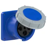 Gniazdo tablicowe proste POWER TWIST 125A 3P+Z 230V 50/60Hz 9h IP66/67, kołnierz 120X120, rozstaw śrub 100X100