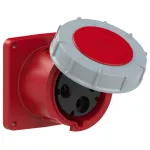 Gniazdo tablicowe proste POWER TWIST 125A 2P+Z 400V 50/60Hz 9h IP66/67, kołnierz 120X120, rozstaw śrub 100X100