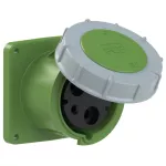 Gniazdo tablicowe proste POWER TWIST 125A 2P+Z >50-500V 301-500Hz 2h IP66/67, kołnierz 120X120, rozstaw śrub 100X100