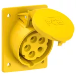 Gniazdo tablicowe skośne 16A 3P+Z+N 110V 50/60Hz 4h IP44/54 (kołnierz 80X97, rozstaw śrub 60X73)
